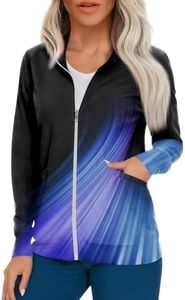 Scrubs for Women Set Scrub Jackets for Woman Scrub Jackets for Women Zip Up Long Sleeve Scrub Tops Women Nurse Jackets for Women Scrub Womens Scrub Jacket Scrubs Jacket for Women Blue 4XL