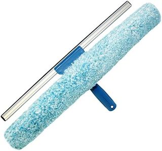 Unger Professional Microfiber Window Combi: 2-in-1 Professional Squeegee and Window Scrubber, 18"