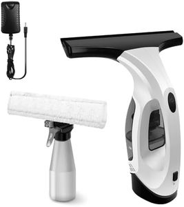 Cordless Window Vac, Handheld Vacuum Cleaner Cordless Rechargeable Power Kit, Electric Squeegee Window Streak-Free Cleaning, Drip & Streak Free Glass Cleaning, 30 Minute Runtime, 150 ml Water Tank