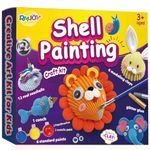 RMJOY Kids Shell Painting Kit: Arts and Crafts Supplies with 12 Shells 6 Paint 6 Clay for Educational and Creativity Craft Kits DIY Activities Gifts Toys for Ages 3 4 5 6 7 8 9 10+ Year Old Boys Girls