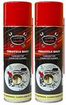 ADADFOX Throttle Body Cleaner Carburetor Cleaner (500 ml) Pack of 2 Pcs Carburetor Cleaner Air Intake and Carburetor Choke Fuel Oil Deposit Spray Cleaner