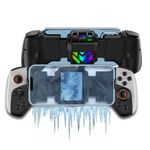 Phone Game Controller with Cooler for iPhone, MFi Wireless Controllers for iOS/Android/PC/Switch, Bluetooth Game Gamepad Joystick with RGB Radiator Cooling Fan for iPhone 15/14/13 Direct Play