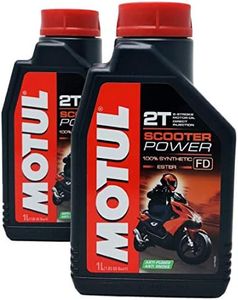 OLIO MISCELA MOTUL SCOOTER POWER 2T 100% SINTETICO SYNTHETIC ESTER 2 CONFEZIONI DA 1 LITRO