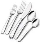 60-Piece Silverware Set Service for 12, Wildone Premium Stainless Steel Flatware Set, Mirror Polished Cutlery Utensil Set for Home Restaurant, Include Fork Knife Spoon Set, Durable, Dishwasher Safe