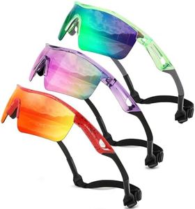 FEISEDY 3Pack Kids Teens Baseball Polarized Sunglasses Sports TR90 Frame Boys Girls Cycling B2454