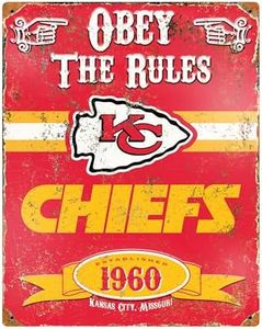 Party Animal NFL Football Vintage Wall Décor, Kansas City Chiefs
