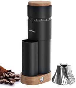 Burr Coffee Grinder,Wirsh Portable Electric Coffee Grinder Geimori T38 Plus with 38mm 6-Core Conical Burr,Stepless Grind Settings from Fine to Coarse for Espresso,Drip,French Press,Home&Travel Use