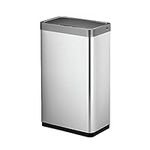 EKO Mirage X Recycling Sensor Kitchen Bin - Sleek & Hygienic Touch-free Dual Compartment Rubbish Bin - Perfect for Kitchen & Home, Stainless Steel, 40 Litre