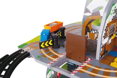 Hape Mighty Mountain Mine Wooden Train Set – Multi-Level Play