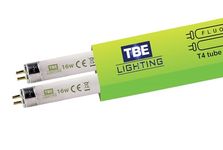 TBE LIGHTING T4 16w Fluorescent Tube Lamps 480mm - 2 Pack of CFL Bulbs - G5 2-Pin Base Fittings - T4 High Efficiency Lamps, Soft White 3500K