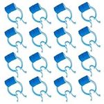 16 Pcs Nose Bleed Stopper Plastic Foam Nosebleed Plugs Swimming Nose Clip for Kids Adults in Emergency Accidents(Blue)