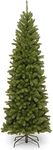 National Tree Company Artificial Slim Christmas Tree, Green, North Valley Spruce, Includes Stand, 6 Feet