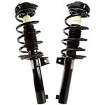 AutoShack Front Complete Strut Coil Springs Assy Pair Driver and Passenger Side Replacement for Audi A3 Quattro VW Beetle CC Golf Rabbit Eos Jetta Passat FWD w/55 mm Lower Strut Housing CST100279PR