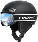 Findway Snow Ski Helmet Set, Snowboard Helmet with Goggles for Adults, Safety Durable ABS Shell and Protective EPS Foam Inner Shell, Snow Sports Helmet and Glasses for Men Women Youth
