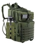 CtopxCone Tactical Backpack Military Log Out Bag, Green03, NO.096, Rucksack Backpacks