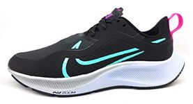 Nike Women's Running Shoe, Black Aurora Green Dk Smoke Sz, 9
