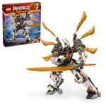 LEGO NINJAGO Cole’s Titan Dragon Mech Adventure Toy for Boys and Girls, Ninja Toys, Playset with 1 Ninja Minifigure, NINJAGO Mech with Dragon Wings, Birthday Gift for Kids Ages 12 and Up, 71821