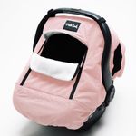 Milk Snob Winter Baby Car Seat Cover - Carseat Canopy & Stroller Cover for Babies - Waterproof, Windproof, Cozy Inner Fleece Lining - Keep Your Baby Warm, Dry & Cozy This Winter (Blush)