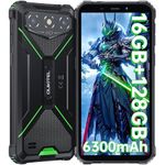 OUKITEL G3 Rugged Smartphone - 16GB RAM+128GB ROM/1TB Expandable,6300mAh Battery Rugged phone, 6.0 inch HD + Corning Glass 5, IP68/69K Waterproof, 4G Dual Android Phones,OTG,GPS,2025 (Green)
