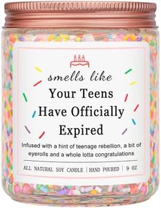 Homsolver Birthday Candles Gifts for 20 21 Year Old Female Girl Her, Happy 20th 21st Birthday Decorations for Women, College Graduation Gifts (Vanilla Birthday Cake Scent with Sprinkles)