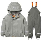 Helly-Hansen Unisex Kid's Bergen 2.0 PU Rainset, 876 Concrete, 1
