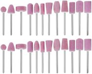 Create idea 2 Set/24pcs Nail Drill Bits Set Nail Art File Bits Tools Quartz Nail Drill Heads Manicure Accessories 2.35mm Shank for Manicure Pedicure Nail Polishing Burr