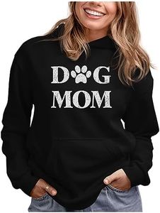Tstars - Dog Mom Dog Lover Women Hoodie Medium Black