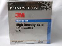 Imation 3M Formatted High Density 3.5" Diskettes 1.44 MB