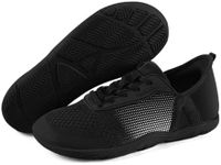 Hike Footwear HF Stride – Hands-Off & Ergonomic Barefoot Shoes for Women Men, Thin Sole & Ultra-Light, Effortless Daily Wear Unisex Black