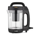 Tower Vizion 1.6L Soup Maker with Transparent Body, Overflow Protection, 1000W, Black, T12067