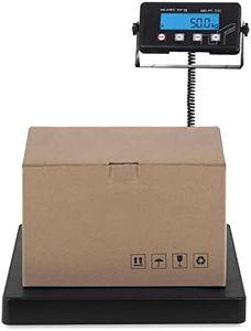 Steinberg Systems Báscula para Paquetería Balanza Digital para Paquetes SBS-PT-150C (125 kg / 20 g, Superficie de pesaje 40 x 40 cm, Pantalla LCD)