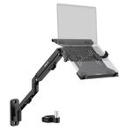 Mount-It! Ergonomic Laptop Arm for Wall or Pole Mounting, Full Motion Adjustments, Versatile Design, Easy Installation