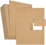 Juvale 1000 Piece Blank Printable Business Cards 3.5 x 2, Kraft Paper Perforated Cardstock for Inkjet and Laser Printers, 10 Cards Per Sheet (Brown)