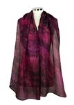 Burgundy silk scarf for women Burgundy Wine Handmade silk scarf hand dyed burgundy pink purple Christmas silk gift for her