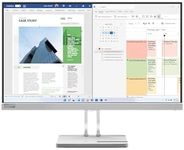 Lenovo L25e-40 Monitor - 23.5-inch, WLED, 75Hz, Anti-Glare Screen, Modular Camera Support, Eyesafe Display, Cloud Grey, 67ADKAC4AU