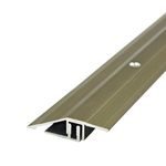 Aluminium Door Bars Carpet Cover,Threshold Transition Strip,900x 55mm,Tiles to Flooring Laminate Carpet,Floor Edging Trim,Doorways Threshold Ramp Reducer,Bridge the Height Between 9-16mm,Champagne