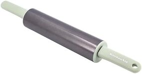 KitchenAid - Rolling Pin, Extra Wide Nonstick Rolling Pin with Hanging Hole (Pistachio)