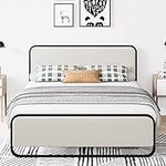 IDEALHOUSE Queen Size Bed Frame wit