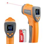 Inkbird Infrared Thermometer, Non-Contact Digital Laser Temperature Gun IR Thermometer-58℉~1022℉Instant Read Adjustable Emissivity for Cooking, Pizza Oven, Meat, Barbecue Grill, Industrial (INK-IFT01)