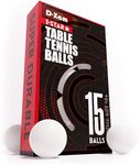 15 Pack White Ping Pong Balls 1 Sta