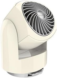 Vornado Flippi V6 Compact Air Circulator Fan, Quiet Portable Travel Fan for Office or Bedroom, Adjustable Head, 2 Speeds, Vintage White