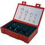 KEO 53518 Cobalt Steel Single-End Countersink Set, Uncoated (Bright) Finish, 82 Degree Point Angle, 5/16" - 5/8" Head Diameter
