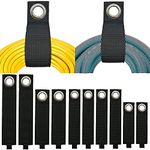 Extension Cord Holder (Assorted 10 Pack), Extension Cord Organizer for Garage, Basement and RV, for Hanging Cables, Hoses, Ropes and Tools