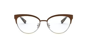 Eyeglasses Coach HC 5108 9339 Brown Silver Gold Gradient