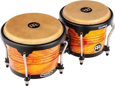 Meinl Percussion FWB190AF Free Ride Series Wood Bongos, Amber Flame Finish