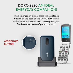 Doro 2820 4G Unlocked Senior Mobile Phone – Easy-to-Use