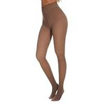 Fleece Lined Tights Women - Winter Warm Thermal Thick Tights for Women Pantyhose Fake Translucent Leggings
