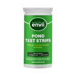 envii Pond Test Strips - 5 in 1 Pond Water Test Kit - Testing for pH, KH, GH, Nitrates and Nitrites for use in Garden Ponds, Aquariums & Fish Tanks - 25 Strips