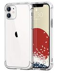ONES HD Clear Case for iPhone 11『 Military Protect Shockproof Airbags 』『 Speaker Resonance 』〔 Screen Lens Guard 〕〔 Anti-Slip 〕〔 Strap Hole 〕Impact Absorb Slim Soft Silicone Cover Transparent