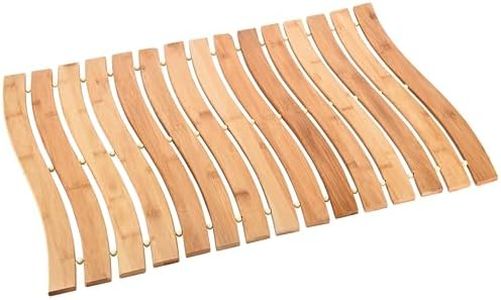 Prosumer's Choice Bamboo Bath Mat - Natural Wood Shower and Bathroom Rug - Versatile Indoor and Outdoor Use - Premium Packaging Included - 27.5'' x 19.6" Wooden Bathmat